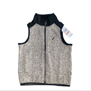 NAUTICA Boys Zip-Up Sweater Vest Size 4